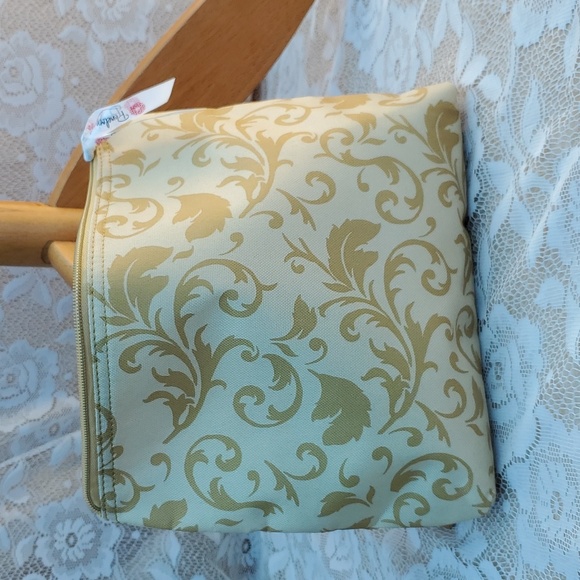 Makeup bags set of 2, New Celebrating Home Penelope Ann collection Golden Topaz - Picture 3 of 14